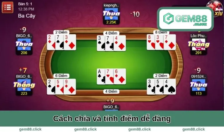 Cách Chơi Ba Cây - Luật, Mẹo Hay Và Chiến Thuật Đỉnh Cao 1 Cách chia và tính điểm dễ dàng
