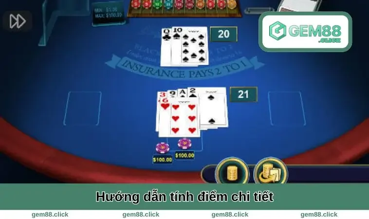 Cách Chơi Blackjack - Bí Quyết Thắng Lớn Cho Người Mới 1 Hướng dẫn tính điểm chi tiết