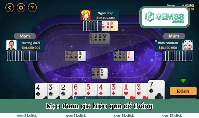 Cách Chơi Phỏm - Luật, Mẹo Và Chiến Thuật Thắng Nhanh 2 Mẹo tham gia hiệu quả dễ thắng