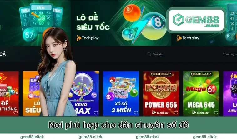 Gem88 13 Nơi phù hợp cho dân chuyên số đề